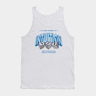 Angel Numbers 111 Intuition word lettering art Tank Top